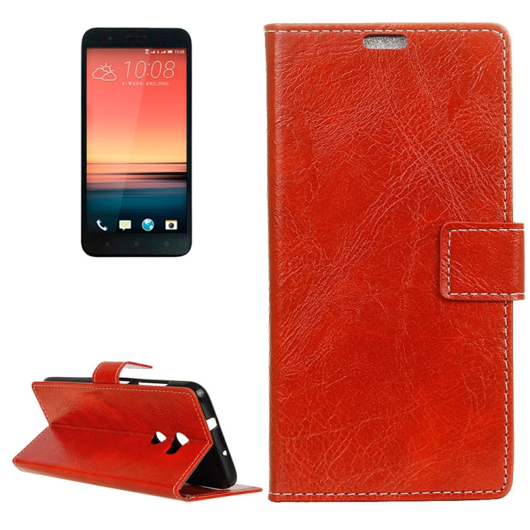 For HTC One X10 Retro Crazy Horse Texture Horizontal Flip Leather Case with Holder & Card Slots & Wallet