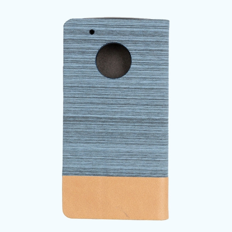 For Motorola Moto G Plus (5th Gen.) Denim Texture Horizontal Flip Leather Case with Holder & Card Slots & Wallet
