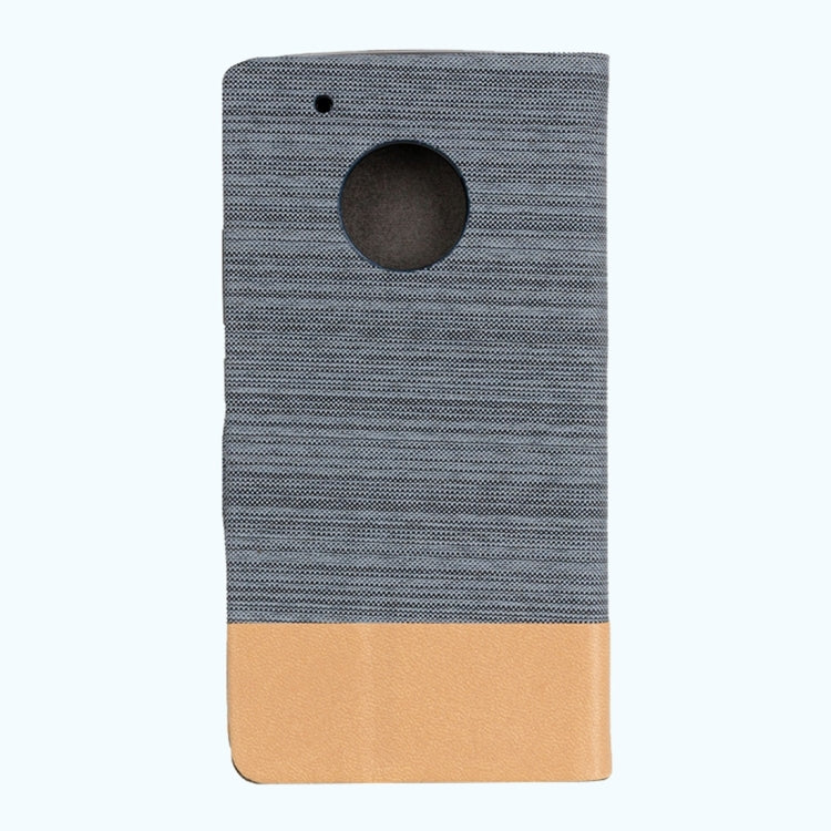 For Motorola Moto G Plus (5th Gen.) Denim Texture Horizontal Flip Leather Case with Holder & Card Slots & Wallet