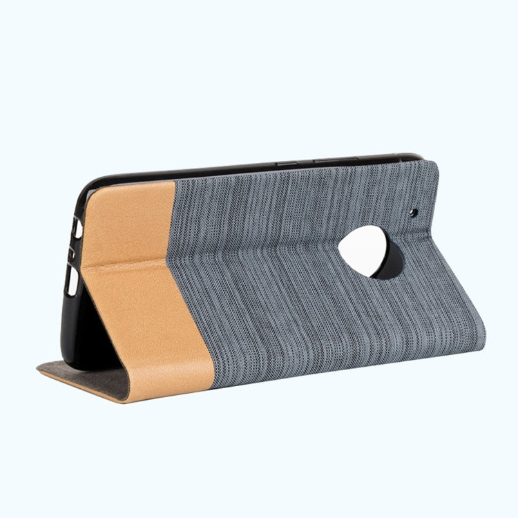 For Motorola Moto G Plus (5th Gen.) Denim Texture Horizontal Flip Leather Case with Holder & Card Slots & Wallet