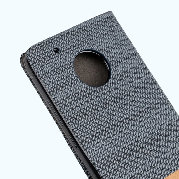 For Motorola Moto G Plus (5th Gen.) Denim Texture Horizontal Flip Leather Case with Holder & Card Slots & Wallet