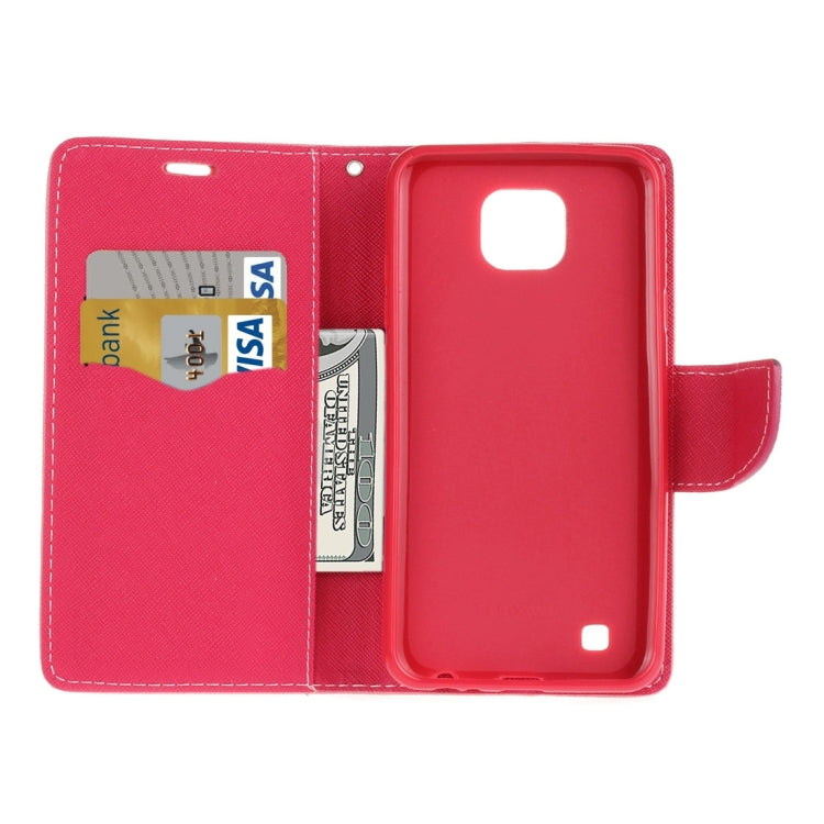 For LG X Cam Cross Texture Horizontal Flip Leather Case with Card Slots & Wallet & Holder
