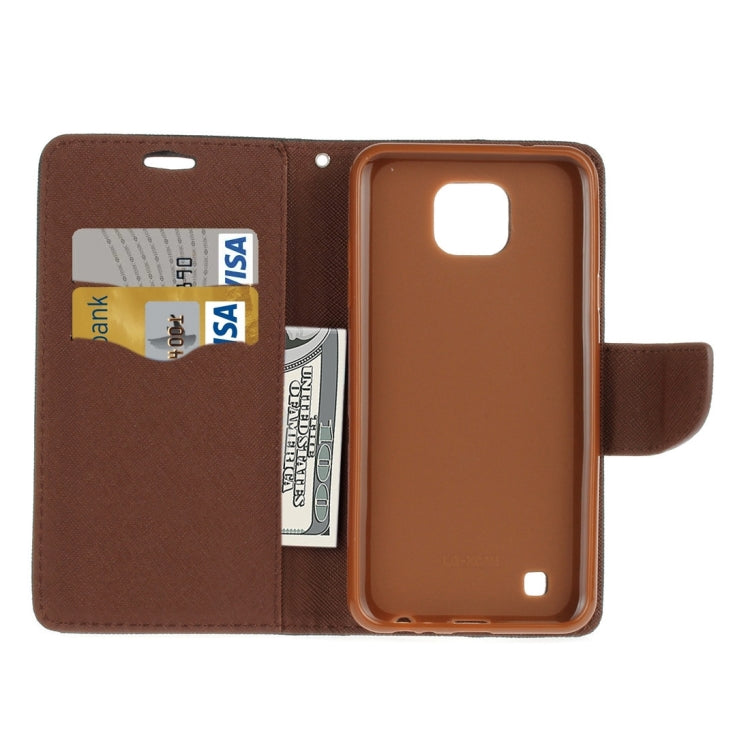 For LG X Cam Cross Texture Horizontal Flip Leather Case with Card Slots & Wallet & Holder