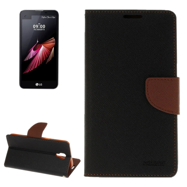 For LG X Screen Cross Texture Horizontal Flip Leather Case with Card Slots & Wallet & Holder