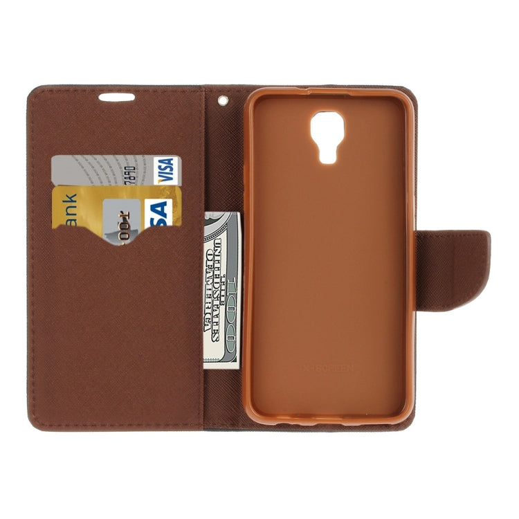 For LG X Screen Cross Texture Horizontal Flip Leather Case with Card Slots & Wallet & Holder
