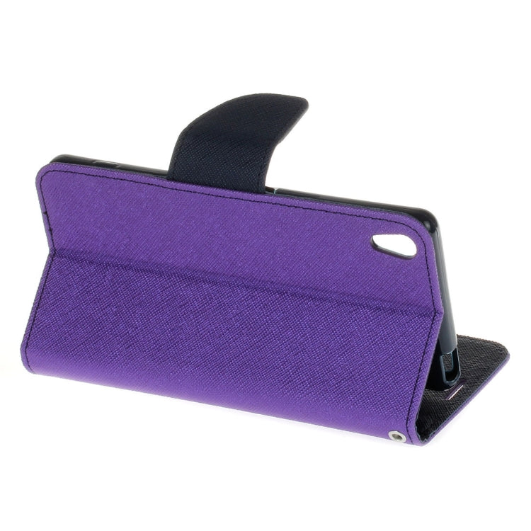 For Sony Xperia X Cross Texture Horizontal Flip Leather Case with Holder & Card Slots & Wallet