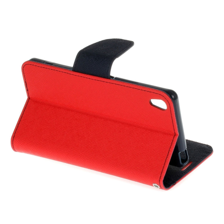 For Sony Xperia XA Cross Texture Horizontal Flip Leather Case with Holder & Card Slots & Wallet