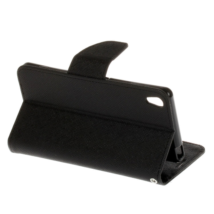 For Sony Xperia X Performance Cross Texture Horizontal Flip Leather Case with Holder & Card Slots & Wallet