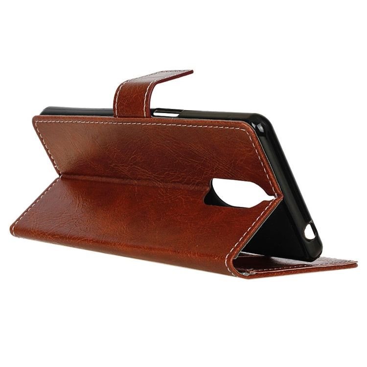 For Doogee Shoot 1 Retro Crazy Horse Texture Horizontal Flip Leather Case with Holder & Card Slots & Wallet & Photo Frame