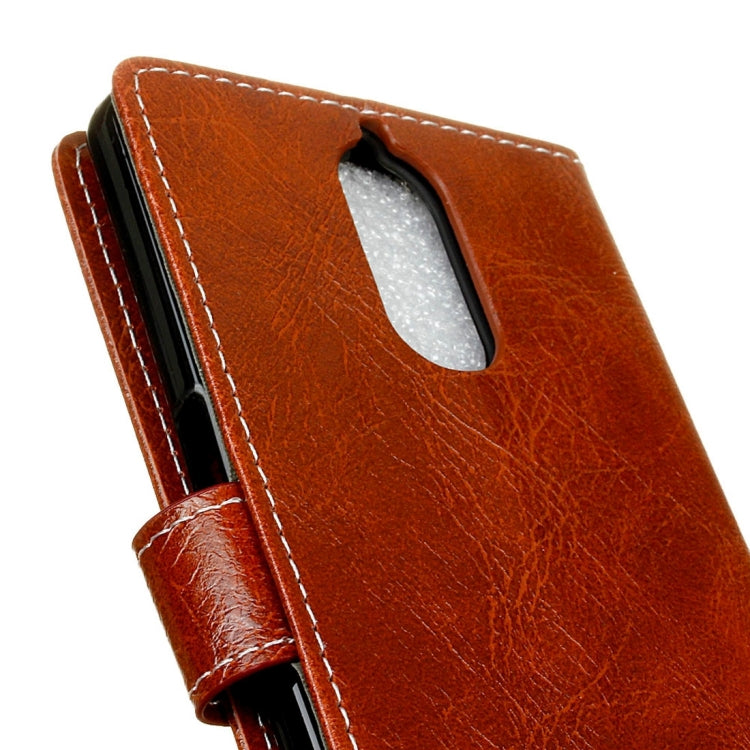 For Doogee Shoot 1 Retro Crazy Horse Texture Horizontal Flip Leather Case with Holder & Card Slots & Wallet & Photo Frame