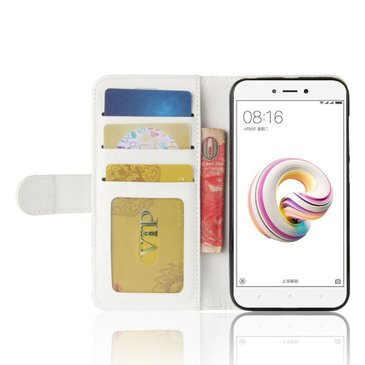 For Xiaomi Redmi 5A Crazy Horse Texture Horizontal Flip Leather Case with Holder & Card Slots & Wallet