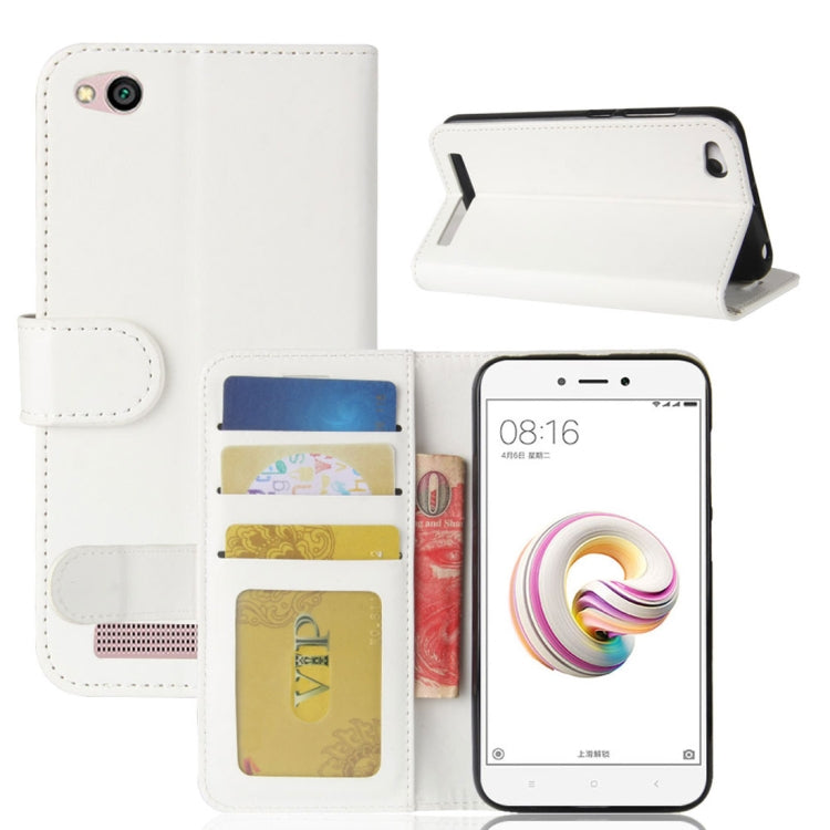 For Xiaomi Redmi 5A Crazy Horse Texture Horizontal Flip Leather Case with Holder & Card Slots & Wallet