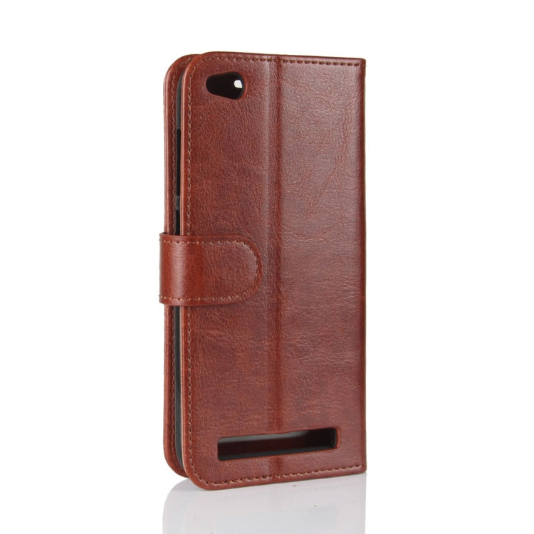 For Xiaomi Redmi 5A Crazy Horse Texture Horizontal Flip Leather Case with Holder & Card Slots & Wallet
