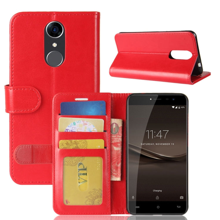 For CUBOT Note Plus Crazy Horse Texture Horizontal Flip Leather Case with Holder & Card Slots & Wallet