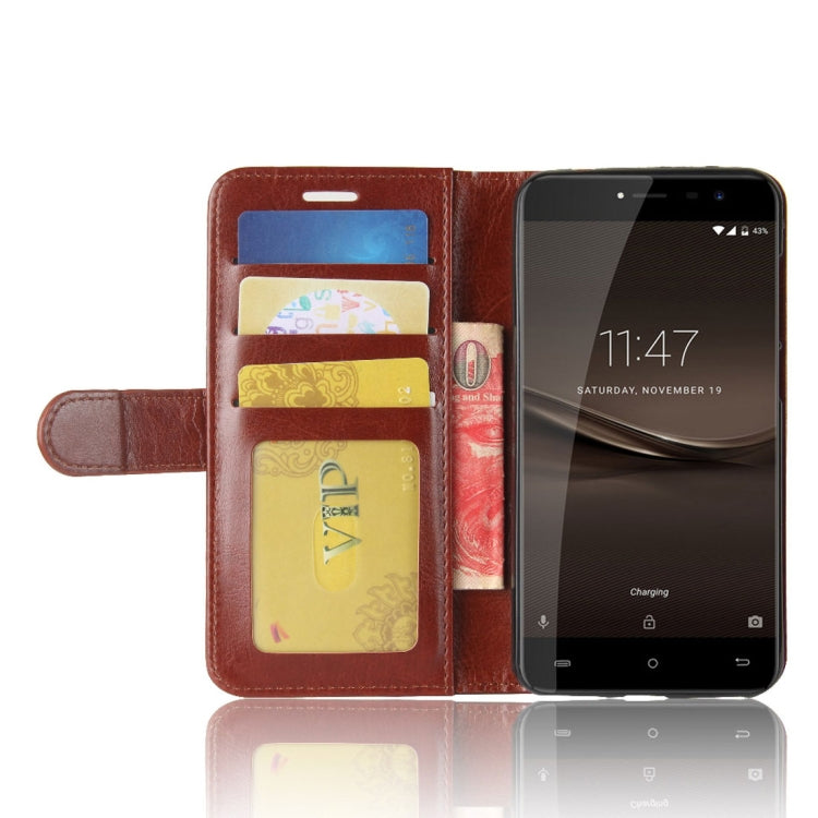 For CUBOT Note Plus Crazy Horse Texture Horizontal Flip Leather Case with Holder & Card Slots & Wallet