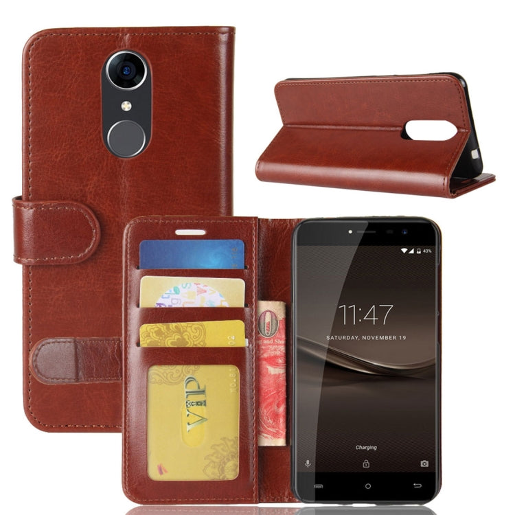 For CUBOT Note Plus Crazy Horse Texture Horizontal Flip Leather Case with Holder & Card Slots & Wallet
