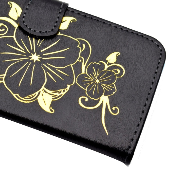 For Huawei P9 Lite Bronzing Butterfly Pattern Horizontal Flip PU Leather Case with Holder & Card Slots & Wallet