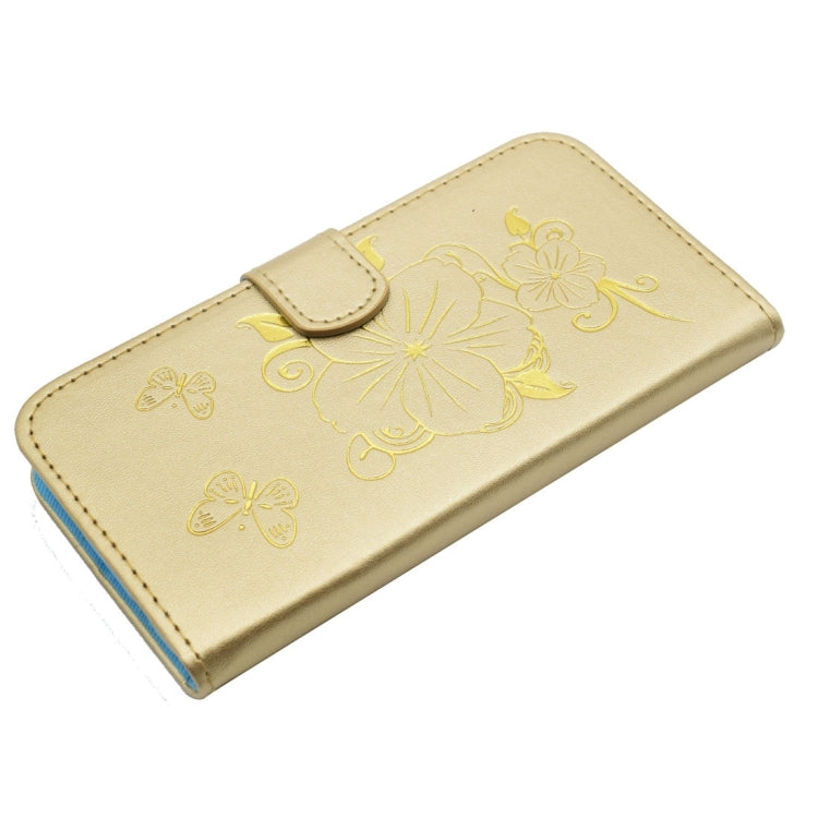 For Huawei P9 Bronzing Butterfly Pattern Horizontal Flip PU Leather Case with Holder & Card Slots & Wallet