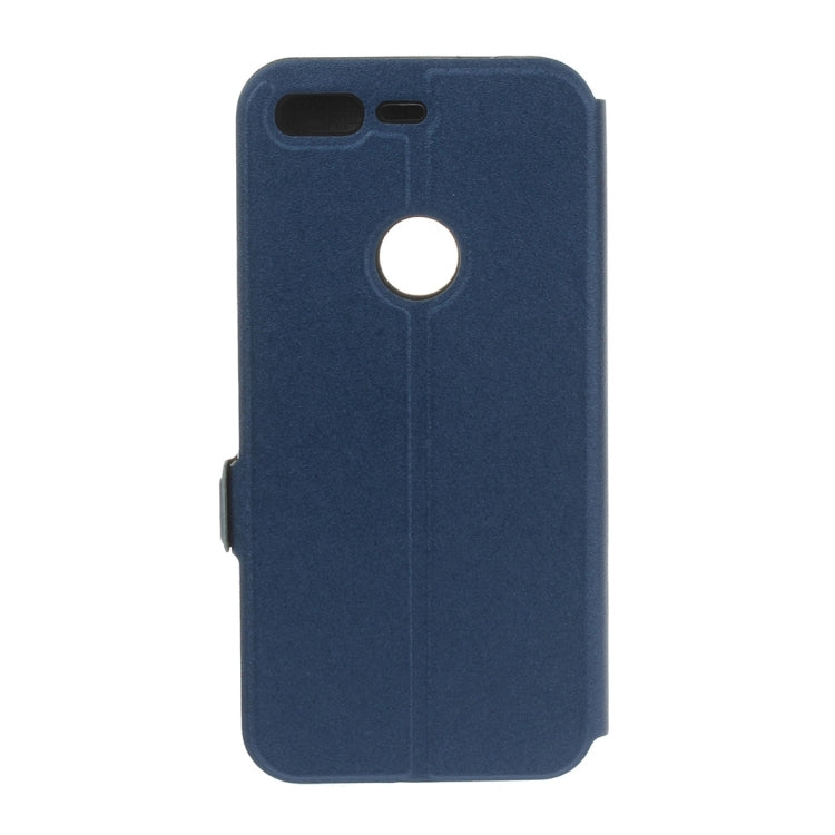 For Google Pixel Horizontal Flip Leather Case with Call Display ID & Holder