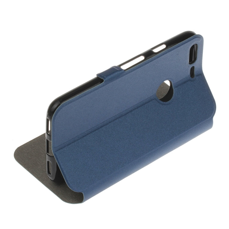 For Google Pixel Horizontal Flip Leather Case with Call Display ID & Holder