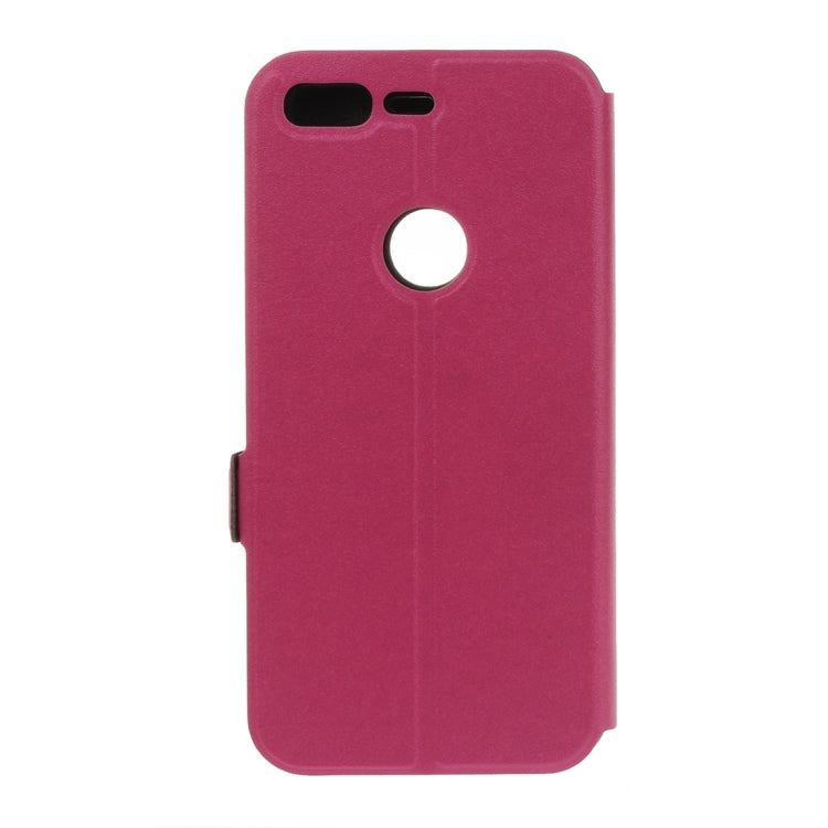 For Google Pixel Horizontal Flip Leather Case with Call Display ID & Holder