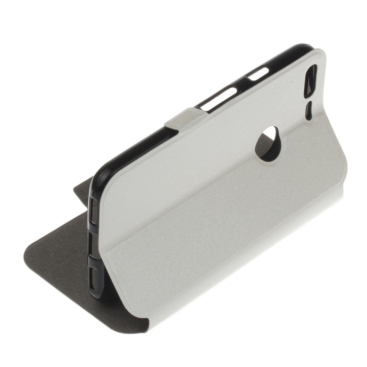 For Google Pixel Horizontal Flip Leather Case with Call Display ID & Holder