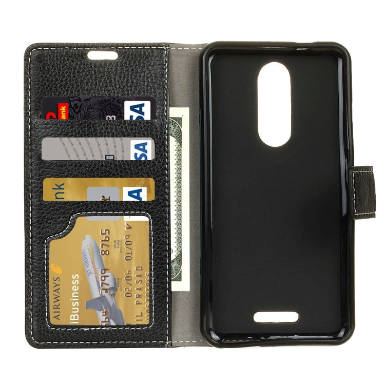 For Wiko Upluse lite 5.0 inch Litchi Texture Horizontal Flip Leather Case with Holder & Card Slots & Wallet