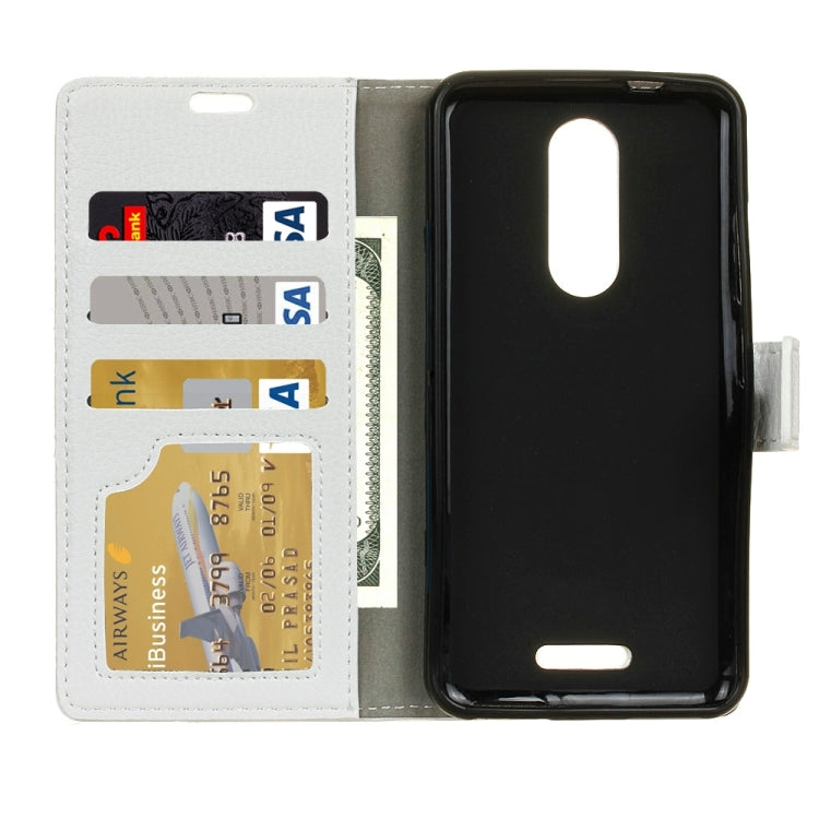 For Wiko Upluse Litchi Texture Horizontal Flip Leather Case with Holder & Card Slots & Wallet