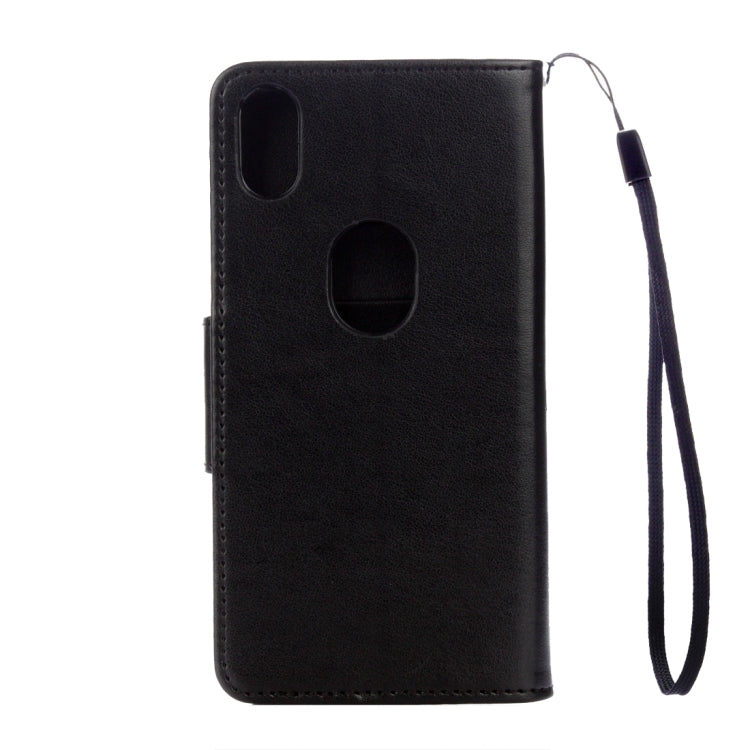 For BQ Aquaris X5 Plus Butterflies Love Flowers Embossing Horizontal Flip Leather Case with Holder & Card Slots & Wallet & Lanyard