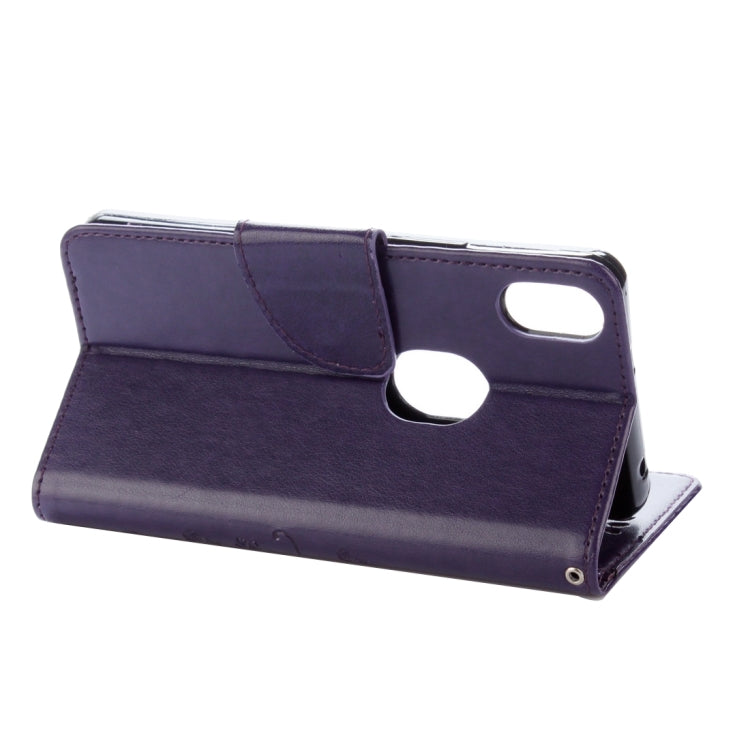 For BQ Aquaris X5 Plus Butterflies Love Flowers Embossing Horizontal Flip Leather Case with Holder & Card Slots & Wallet & Lanyard