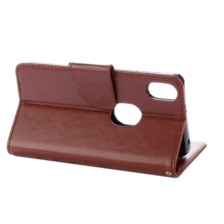 For BQ Aquaris X5 Plus Butterflies Love Flowers Embossing Horizontal Flip Leather Case with Holder & Card Slots & Wallet & Lanyard