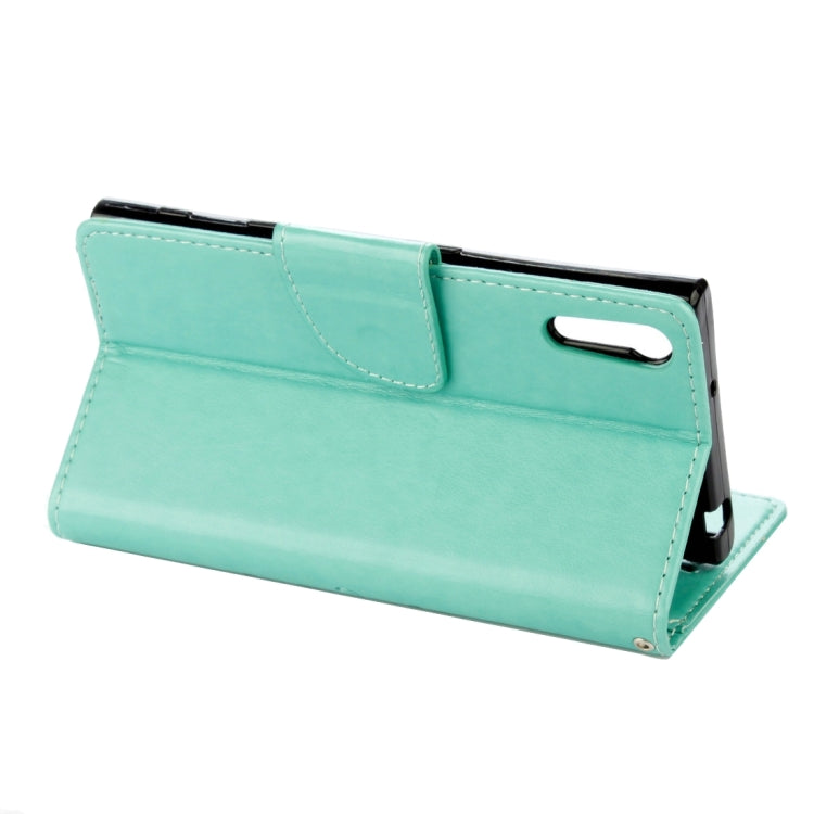 For Sony Xperia XZ Butterflies Love Flowers Embossing Horizontal Flip Leather Case with Holder & Card Slots & Wallet & Lanyard