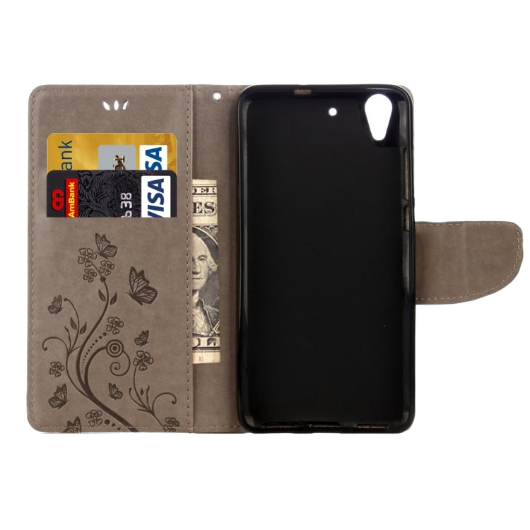 For Huawei Y6 II Butterflies LOVE for Flowers Embossing Horizontal Flip Leather Case with Holder & Card Slots & Wallet & Lanyard