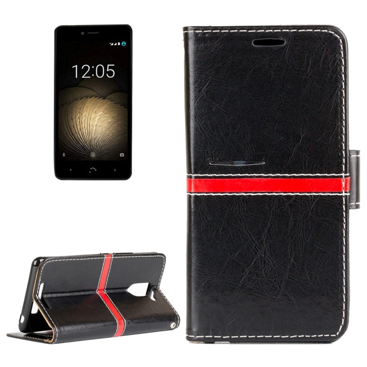 For BQ Aquaris U Plus Retro Crazy Horse Texture Horizontal Flip Leather Case with Holder & Card Slots & Wallet