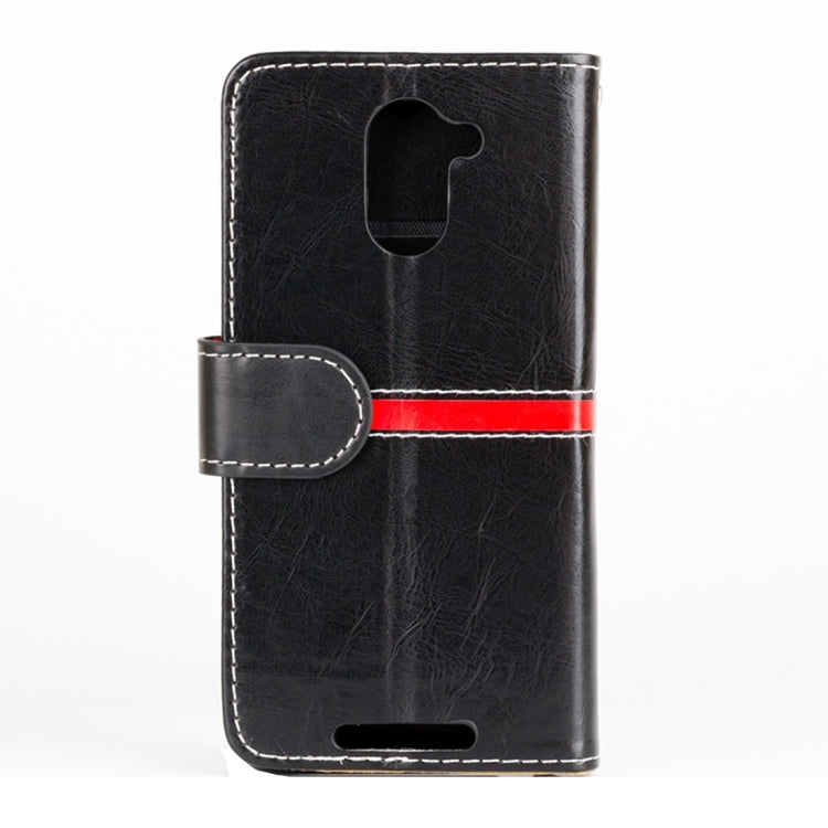 For BQ Aquaris U Plus Retro Crazy Horse Texture Horizontal Flip Leather Case with Holder & Card Slots & Wallet