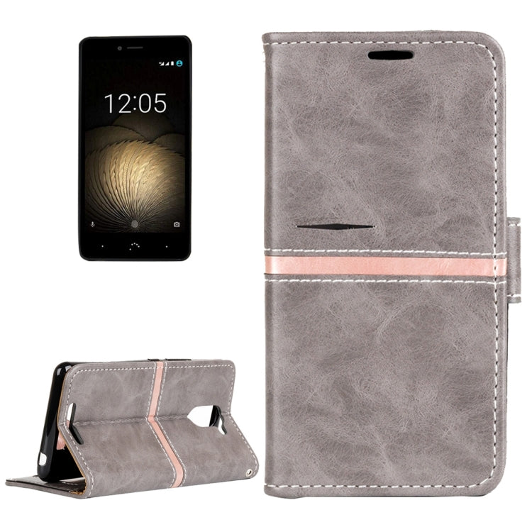 For BQ Aquaris U Plus Retro Crazy Horse Texture Horizontal Flip Leather Case with Holder & Card Slots & Wallet