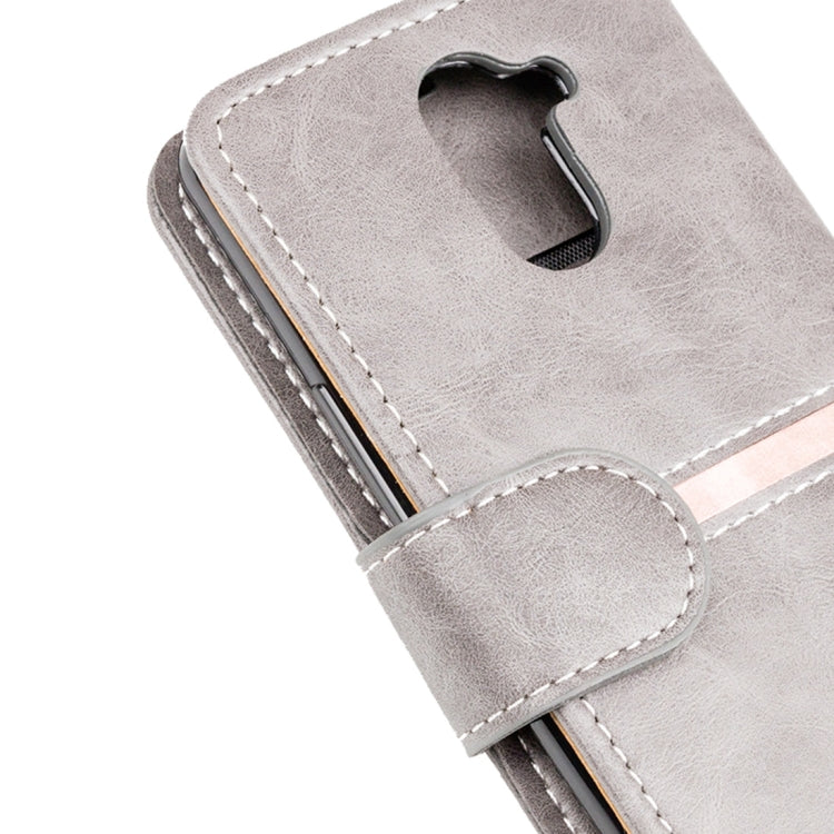 For BQ Aquaris U Plus Retro Crazy Horse Texture Horizontal Flip Leather Case with Holder & Card Slots & Wallet