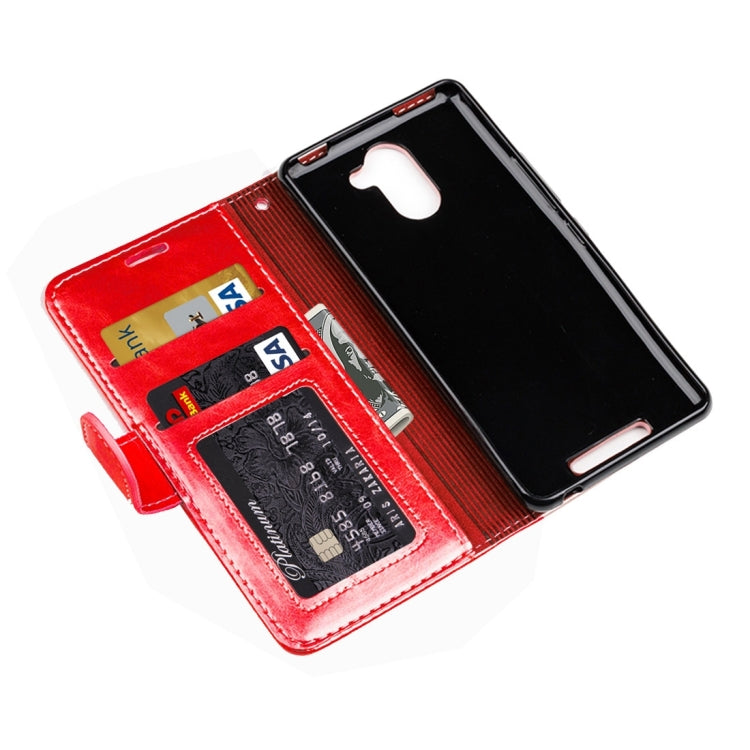 For BQ Aquaris U Plus Retro Crazy Horse Texture Horizontal Flip Leather Case with Holder & Card Slots & Wallet