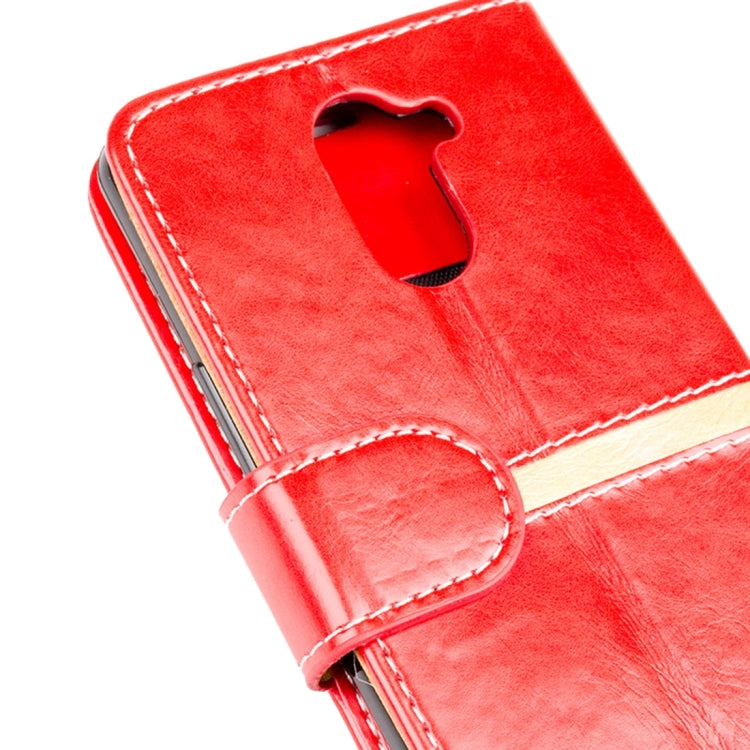 For BQ Aquaris U Plus Retro Crazy Horse Texture Horizontal Flip Leather Case with Holder & Card Slots & Wallet