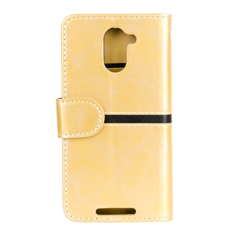 For BQ Aquaris U Plus Retro Crazy Horse Texture Horizontal Flip Leather Case with Holder & Card Slots & Wallet