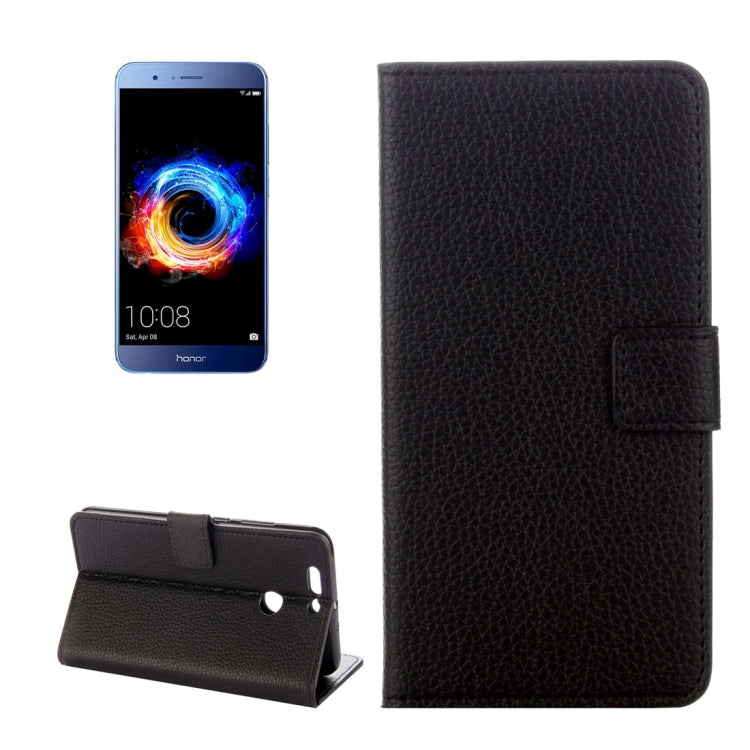 For Huawei Honor 8 Pro / Honor V9 Litchi Texture Horizontal Flip Leather Case with Holder & Card Slots & Wallet