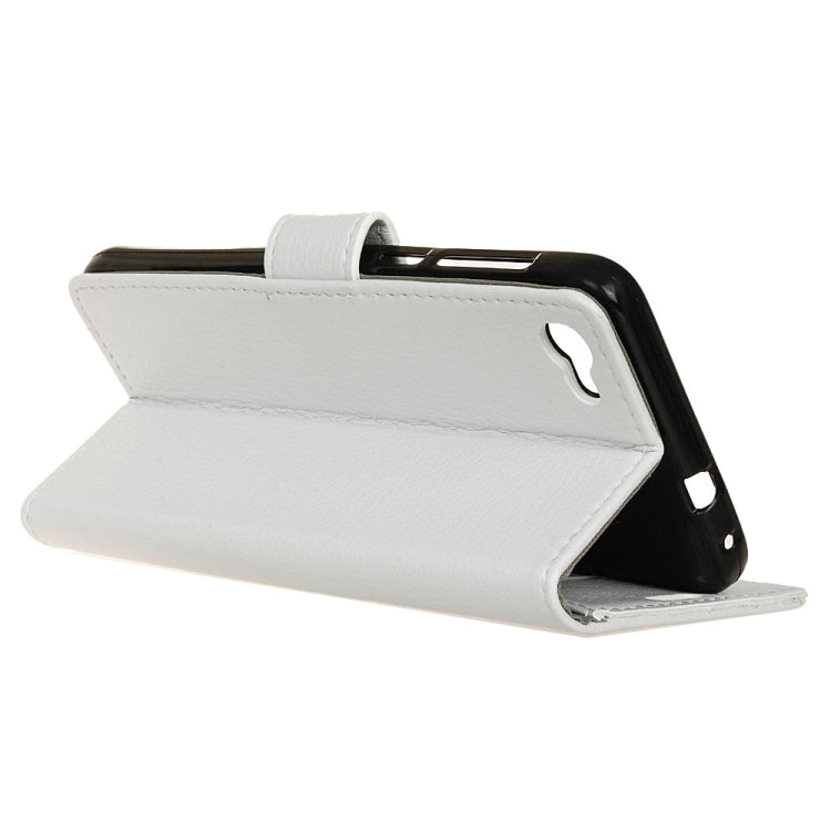 For Alcatel A5 LED Litchi Texture Horizontal Flip Leather Case with Holder & Card Slots & Wallet