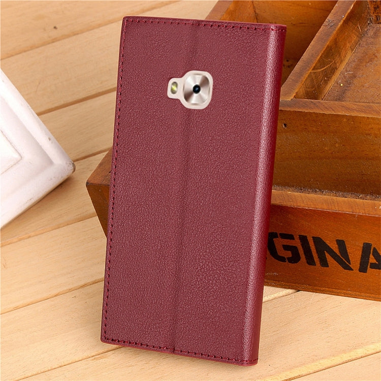 For Asus Zenfone 4 Selfie Pro ZD552KL Business Style Leather Case with Holder & Card Slots & Wallet