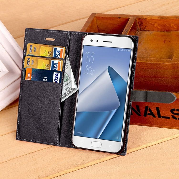 For ASUS ZenFone 4 Pro ZS551KL Business Style Leather Case with Holder & Card Slots & Wallet