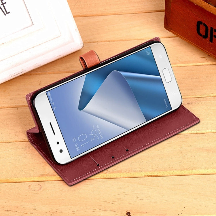 For ASUS ZenFone 4 Pro ZS551KL Business Style Leather Case with Holder & Card Slots & Wallet