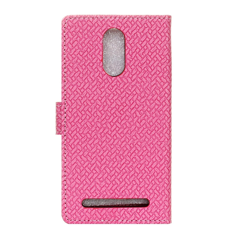 For ZTE Blade A602 Knit Texture Horizontal Flip Leather Case with Holder & Card Slots & Wallet & Photo Frame