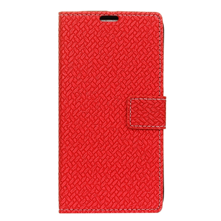 For ZTE Blade A602 Knit Texture Horizontal Flip Leather Case with Holder & Card Slots & Wallet & Photo Frame