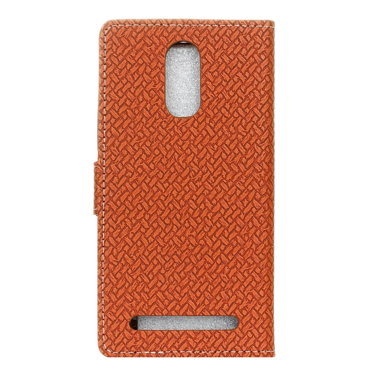 For ZTE Blade A602 Knit Texture Horizontal Flip Leather Case with Holder & Card Slots & Wallet & Photo Frame