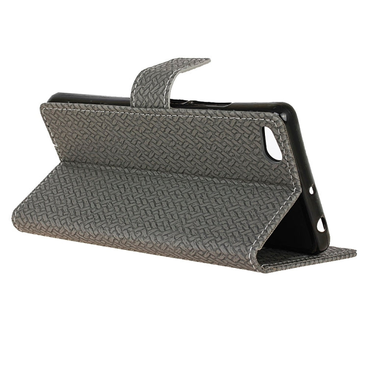 For Xiaomi Mi 5c Knit Texture Horizontal Flip Leather Case with Holder & Card Slots & Wallet