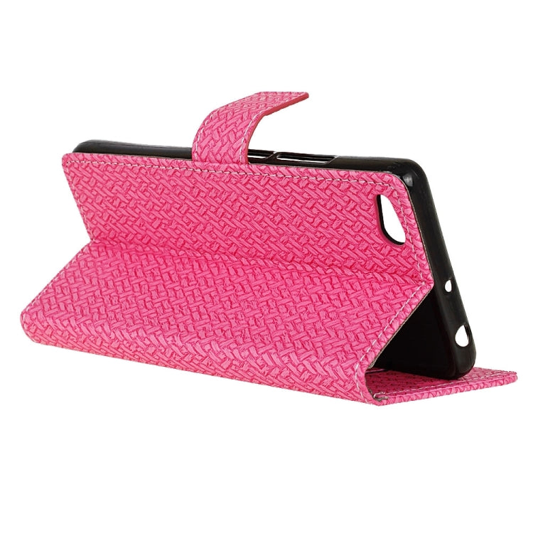 For Xiaomi Mi 5c Knit Texture Horizontal Flip Leather Case with Holder & Card Slots & Wallet